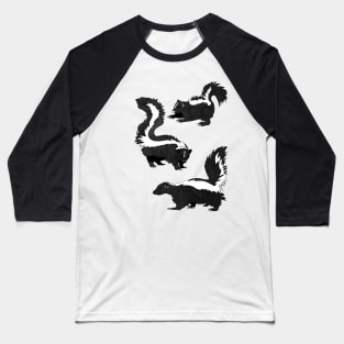 Fart Squirrel Skunk Baseball T-Shirt